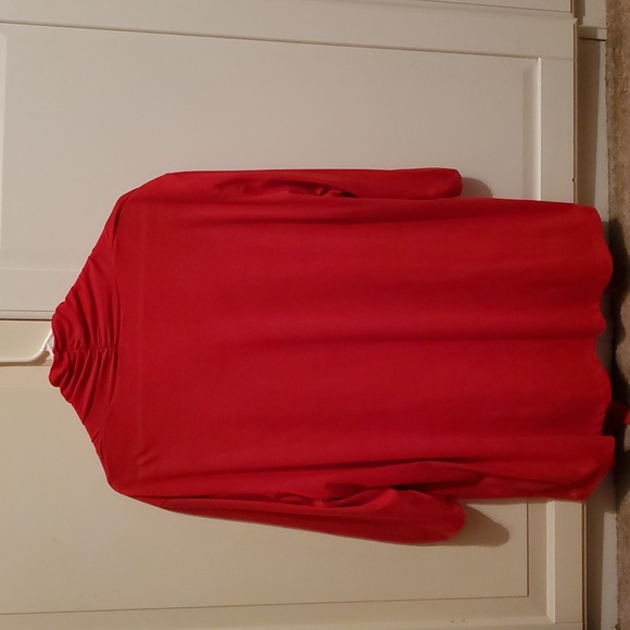 Serengeti 2X Cardigan Top With Built In Shirt Red Zebra Print Bling - Picture 11 of 12